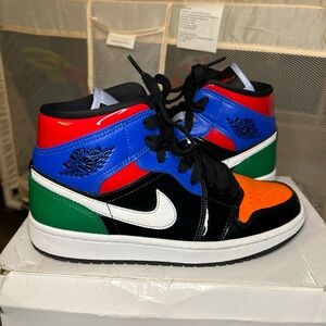 Air Jordan 1 SE Mid Multi Patent Clean CV5276-001